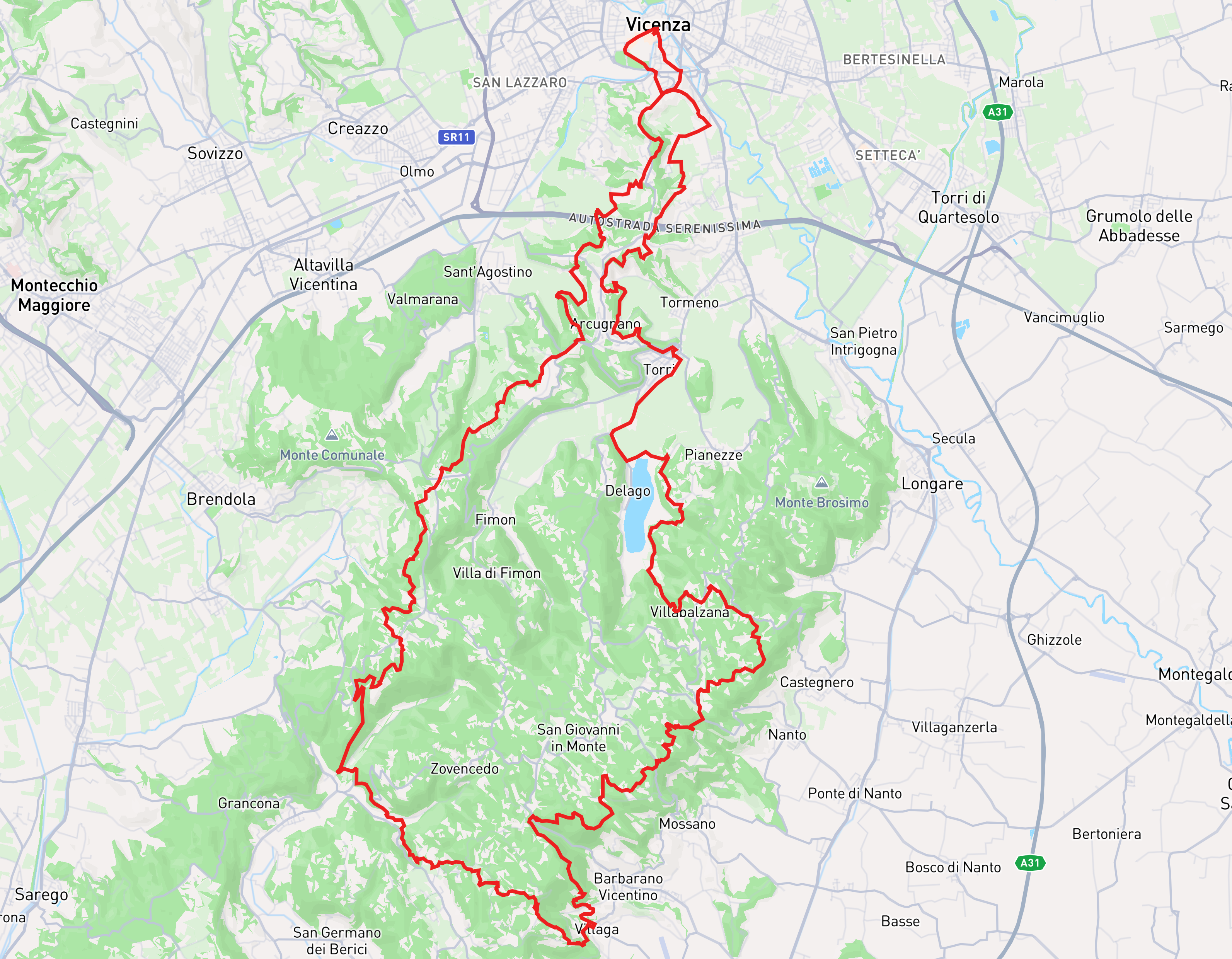 Mappa Percorso — Integrale 65K
